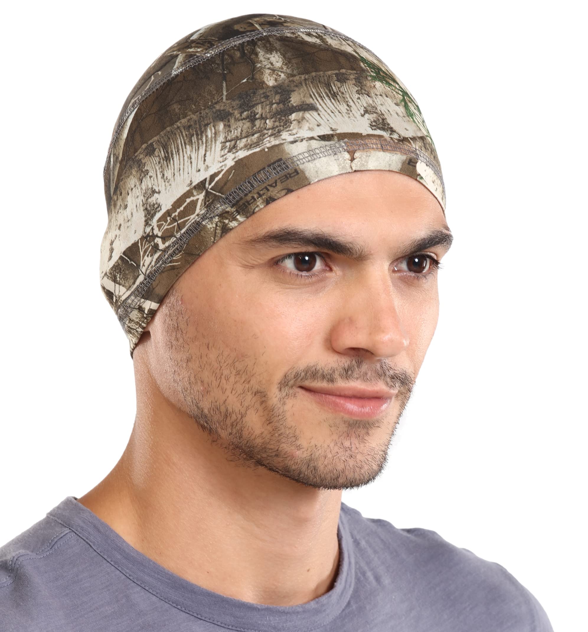 Cooling Skull Cap Helmet Liner for Men - Motorcycle, Cycling, Football Head Beanie & Hard Hat Liner - Sweat Wicking Skullcap