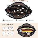 Over Earth Genuine Leather Purses for Women Large Hobo Bags Lady Shoulder Handbags with Detachable Strap