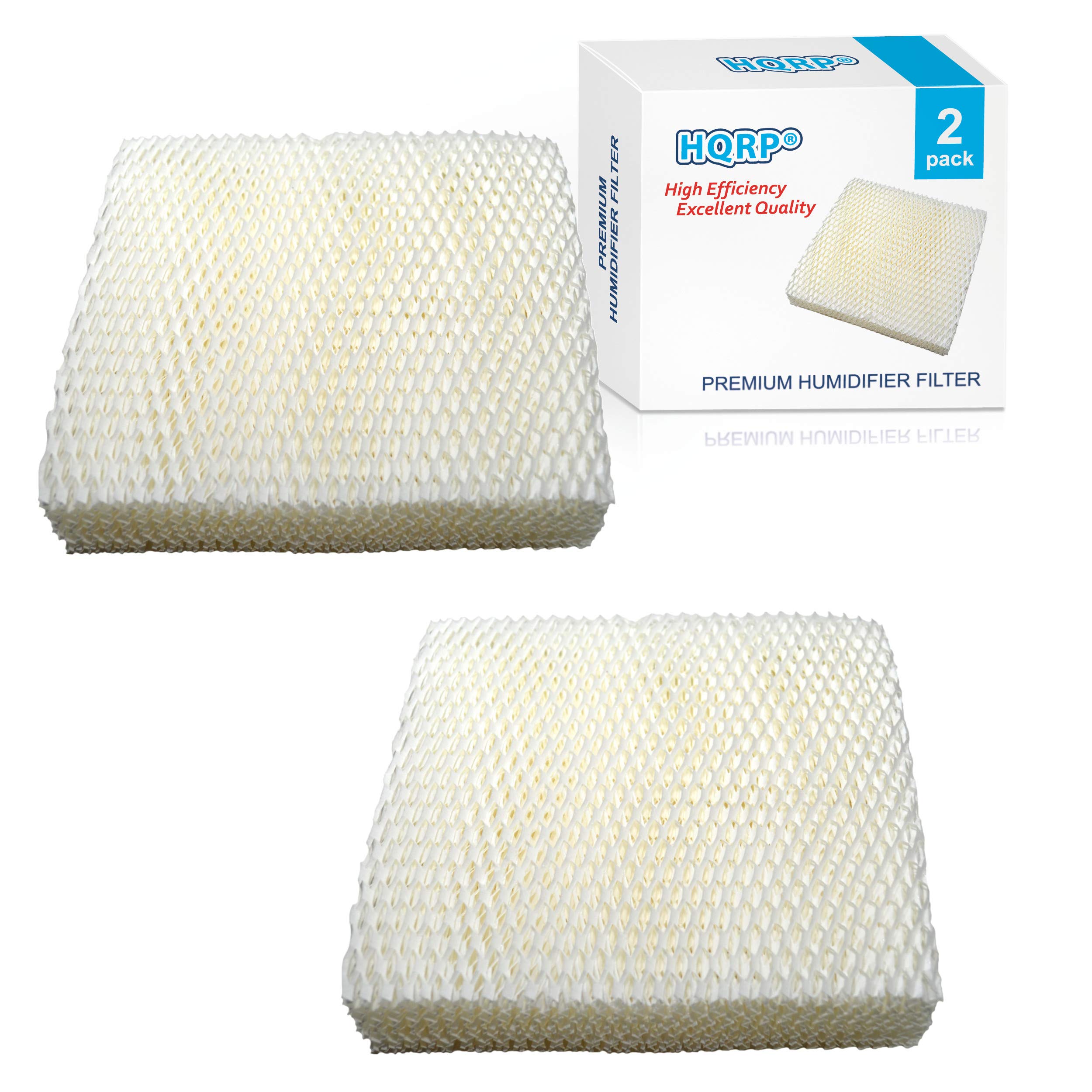 HQRP2-Pack Wick Filter Compatible with Duracraft DH821 DH822 DH822C DH823 DH824 Humidifiers, AC-811 D11-C HC-811 Replacement