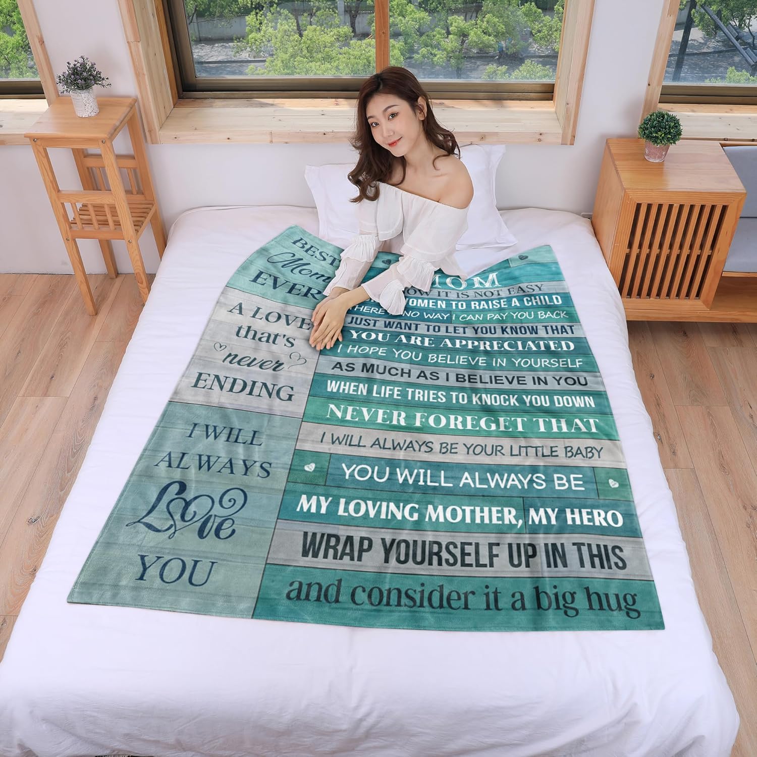 WSYEAR Birthday Gifts for Mom-Mom Gifts,Mom Gift from Daughter Son, Best Mom Gifts for Mothers Day,Mom Blanket