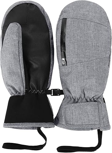 Miniatura 8 de American Trends Guantes de esquí para mujeres y hombres, impermeables, guantes de nieve de invierno, guantes de esquí para clima frío, snowboard,