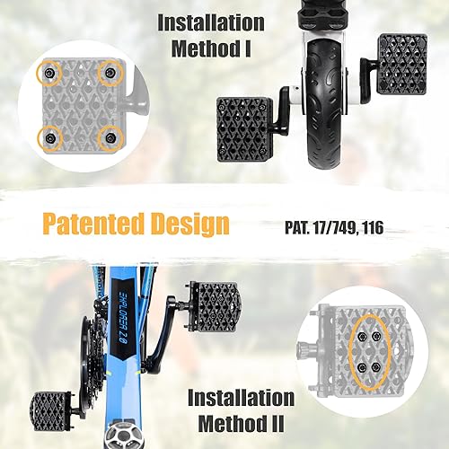 Miniatura 10 de CyclingDeal Bloques de pedales de bicicleta de 1.5 pulgadas para bicicletas de niños y adultos, acerca los pedales al jinete, conducción segura y