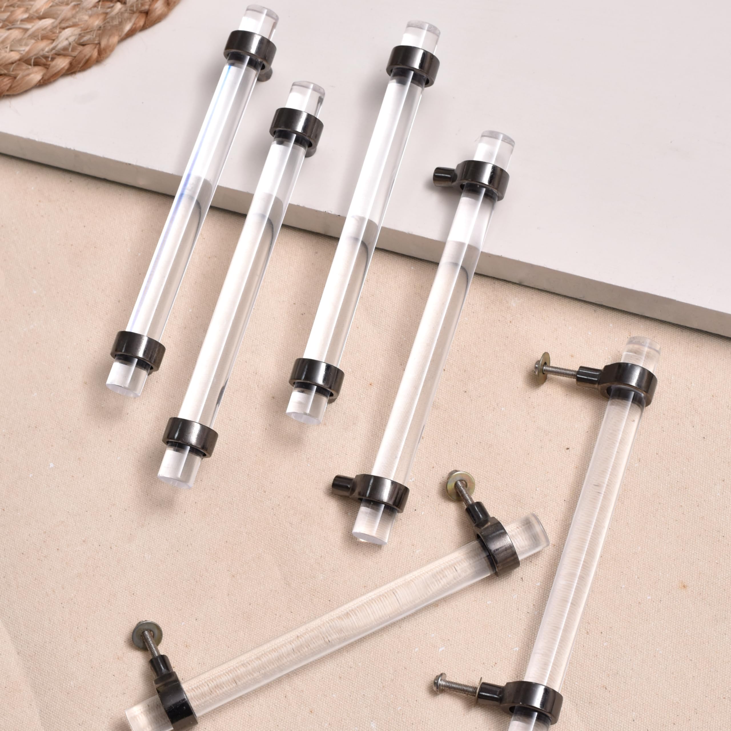 IndianShelf 6 Pieces Adjustable Drawer Pulls Acrylic Cabinet Pulls Adjustable Cabinet Handles Unique Clear Drawer Handles Adjustable Hardware Pulls Boho Dresser T bar Door Pulls Handles Boho Pulls (B0CYH7QTJ5) Amazon Price History, Amazon Price Tracker