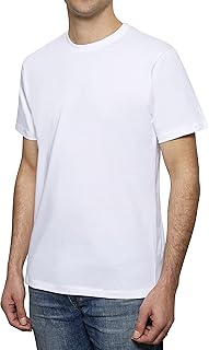 Organic Signatures Crewneck 100% Certified Organic Cotton, Soft Shirts for Men
