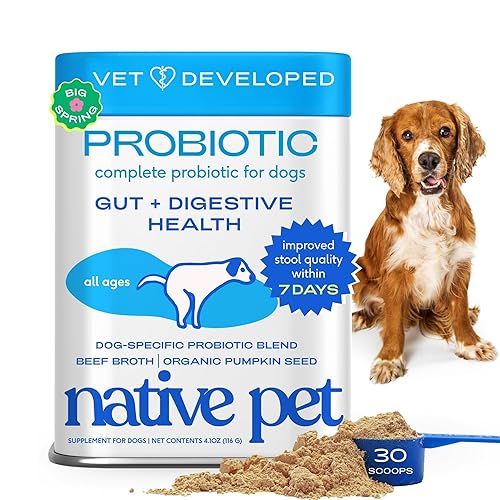 Native Pet Probiotics for Dogs – Dog Probiotic Powder for