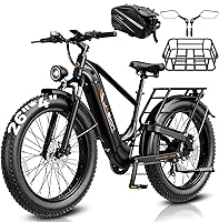 Jasion Thunder PRO Electric Bike: 2000W Peak, 35 MPH, 90 Mile Range, 26in Fat Tire Ebike, 500 lbs Capacity, UL2849