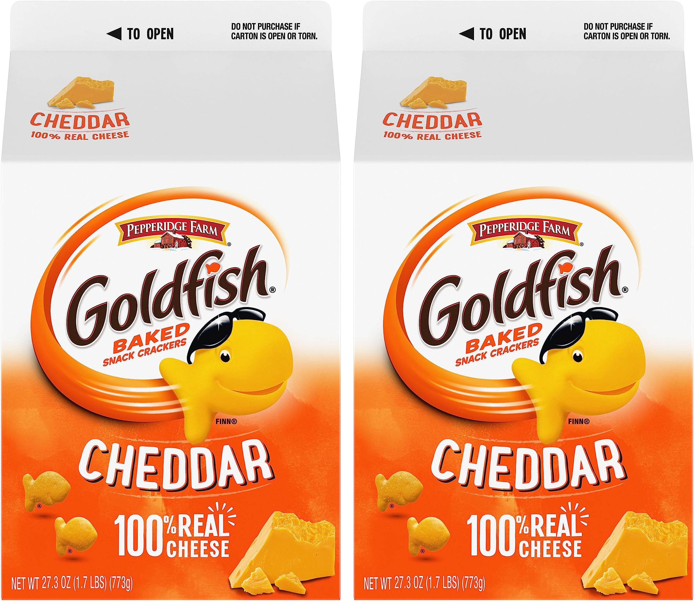 Cheddar Crackers, 27.3 oz carton, 2 CT box