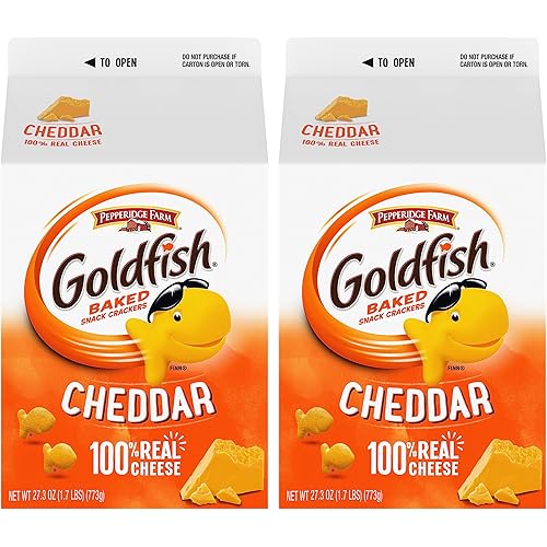 Goldfish Cheddar Crackers, 27.3 oz carton, 2 CT box