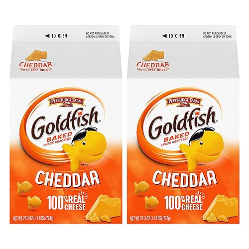 Goldfish Galletas cheddar, caja de 27.3 onzas, (paquete de 2)