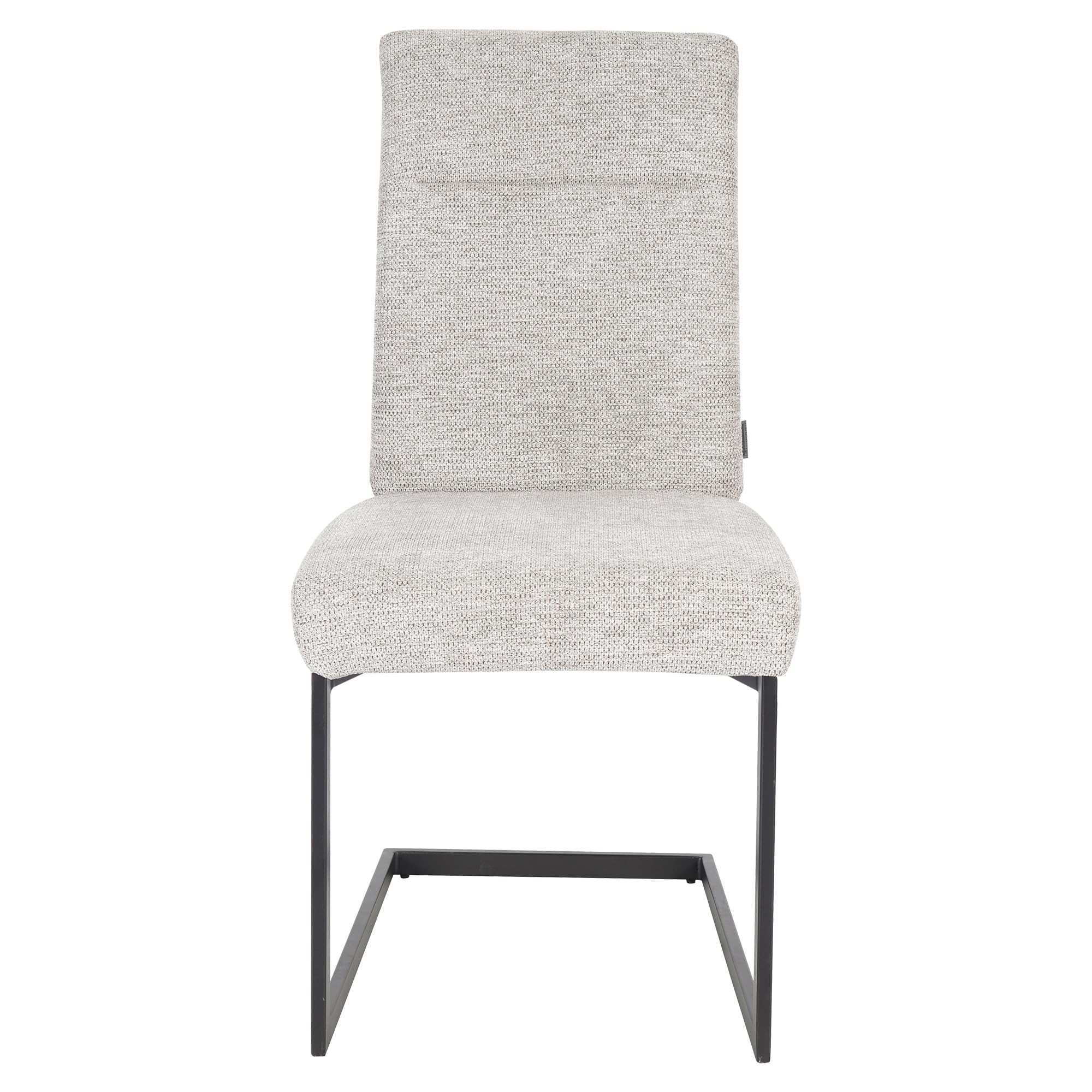 Raburg Freischwinger Maggie, 2er-Set, Stoffbezug, Beige/Schwarz, gepolstert | ergonomisch gepolstert, Metallgestell, für Esszimmer, Küche und Wohnbereich