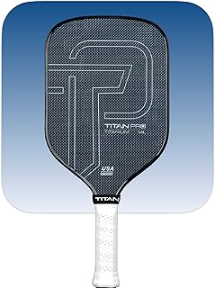 Titan Pro Titanium Carbon Fiber Pickleball Paddle β T700 Carbon Fiber Face, Electroplated Titanium, Nomex Duo Core, USA Pickleball Approved, 14mm & 16mm β Intermediate to Advanced Players