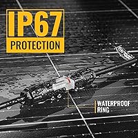 Vista 6 de BougeRV Conectores solares en Y para panel solar, conectores paralelos extra largos de 1 a 6, adaptador de rama PV, cable, enchufe, herramienta