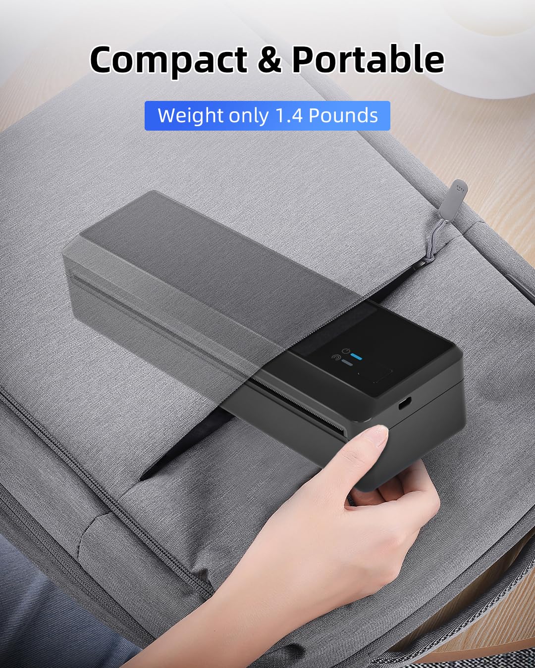Imprimante Thermique A4 P83 Bluetooth Portable Compatible iOS Android