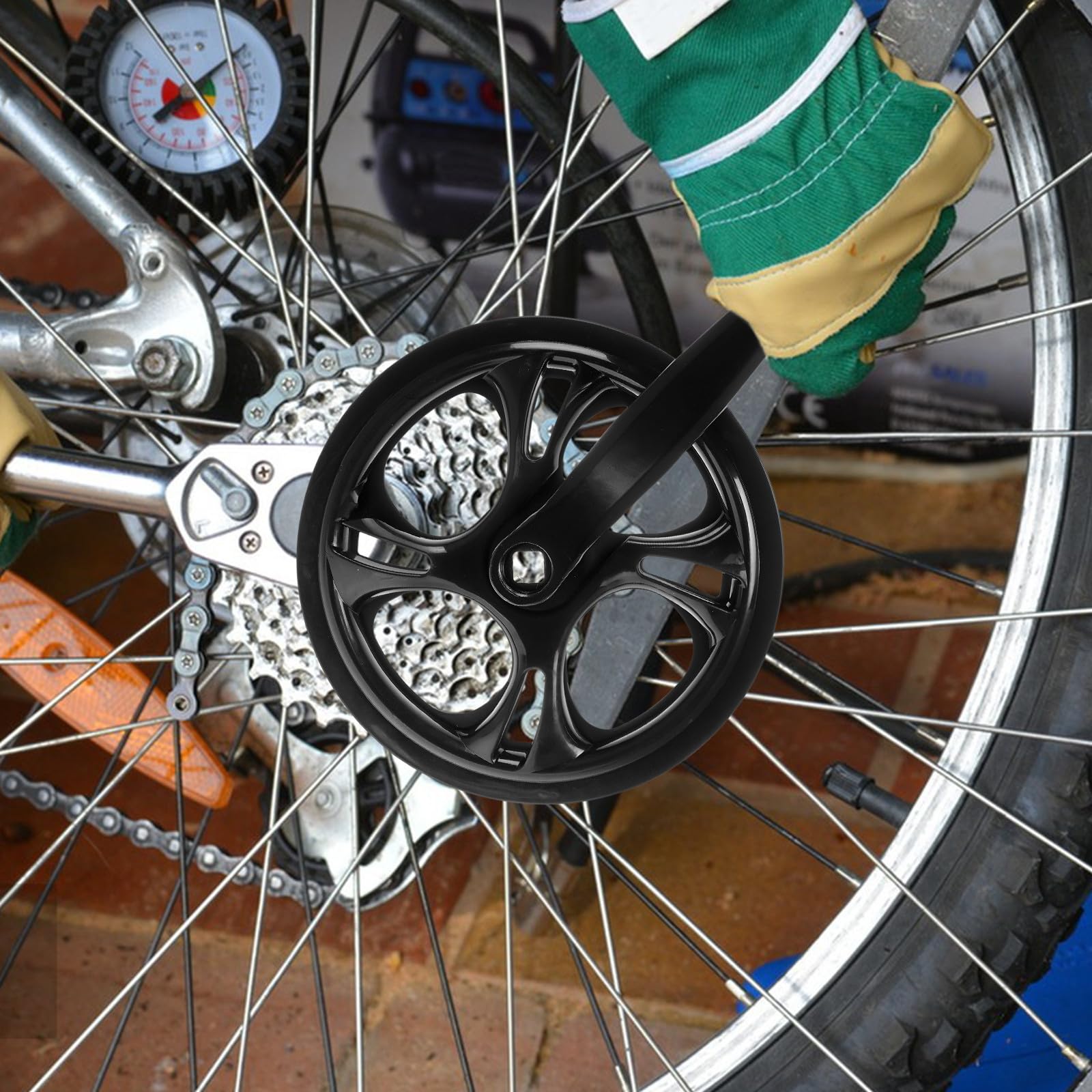 Guarnitura per Bici da Strada in Ferro 48 Denti 170 Mm, Pedivella Singola Antiscivolo Leggera per Mountain Bike e Bici Pieghevole, Accessorio per Ciclismo e Uso Outdoor Quotidiano