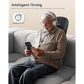 COMFIER Back Massager with Heat,Full Back Massager for Chair with 2 Shiatsu Speeds,Heated Chair Massage Pad with Spot,Massage Seat Pad for Home Office use,Gifts for Women Men Mom Dad