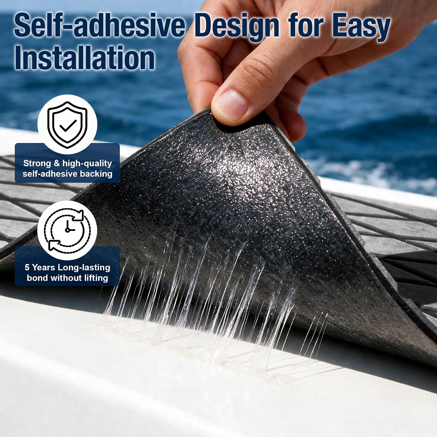 Boat Flooring EVA Foam Boat Decking Non-Slip Self-Adhesive Marine Flooring for Boats Jon Boat