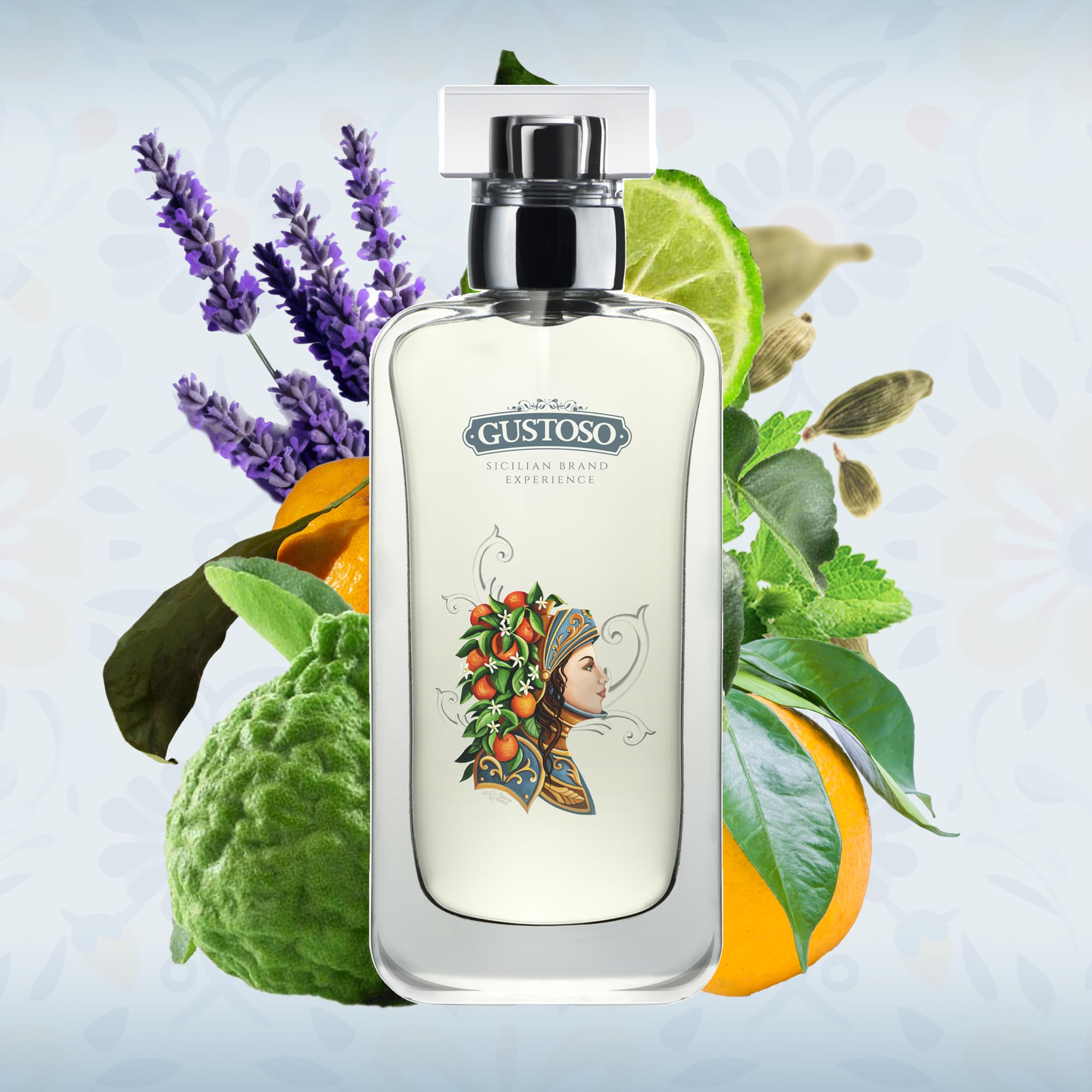 Profumi Zuma Gustoso - Perfume Hombre de Fragancia Cítrica con Notas de Lavanda y Cedro - La Energía de la Naturaleza en un Frasco Elegante - Made in italy (Gustoso Man 50 ml)