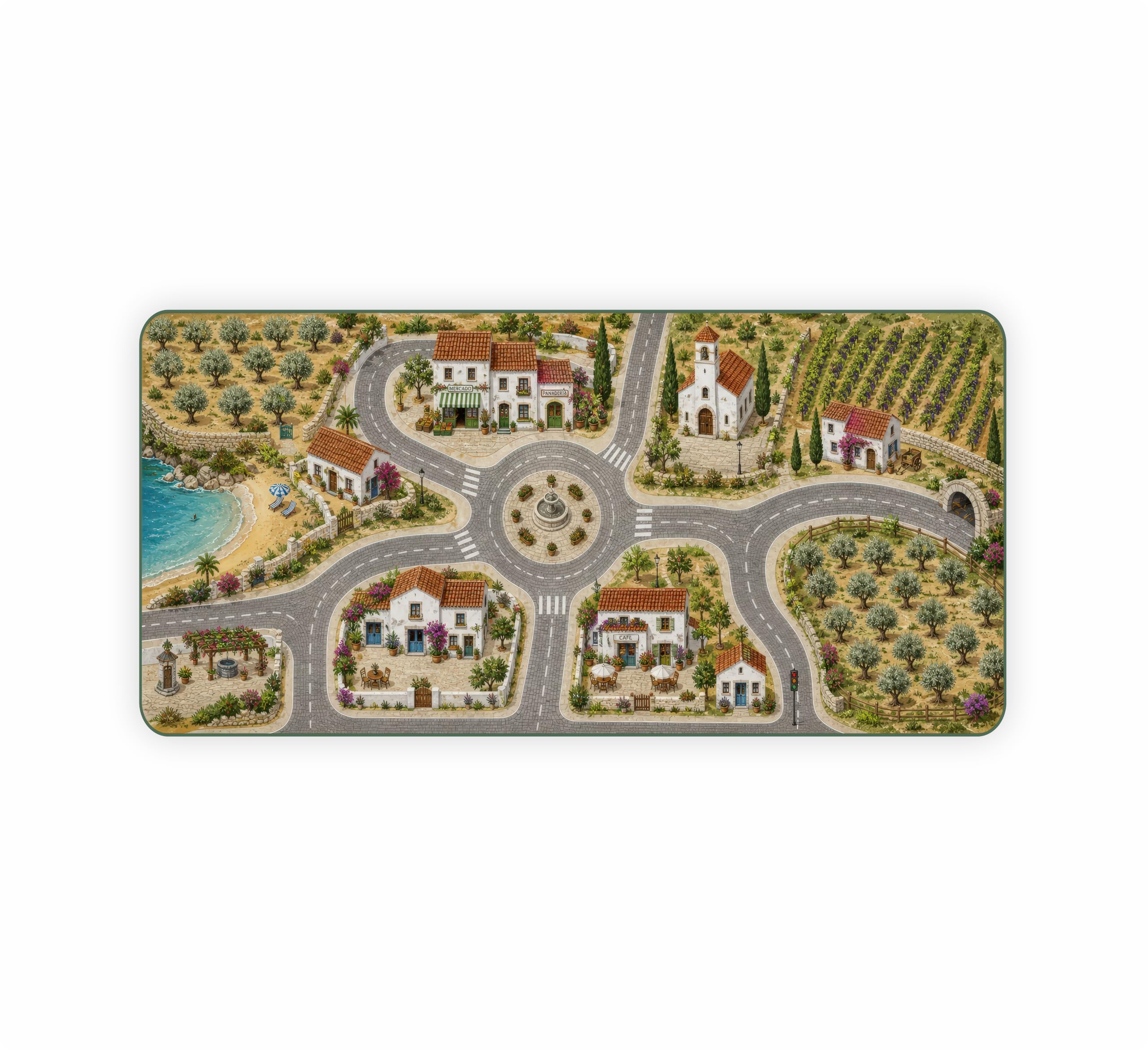 Alfombra Vinílica Infantil Carretera | Mediterráneo | 800х1600 cm