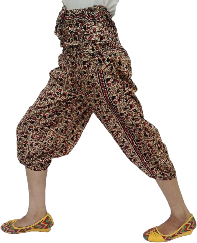 Asian Floral Printed Gathered Smocked 