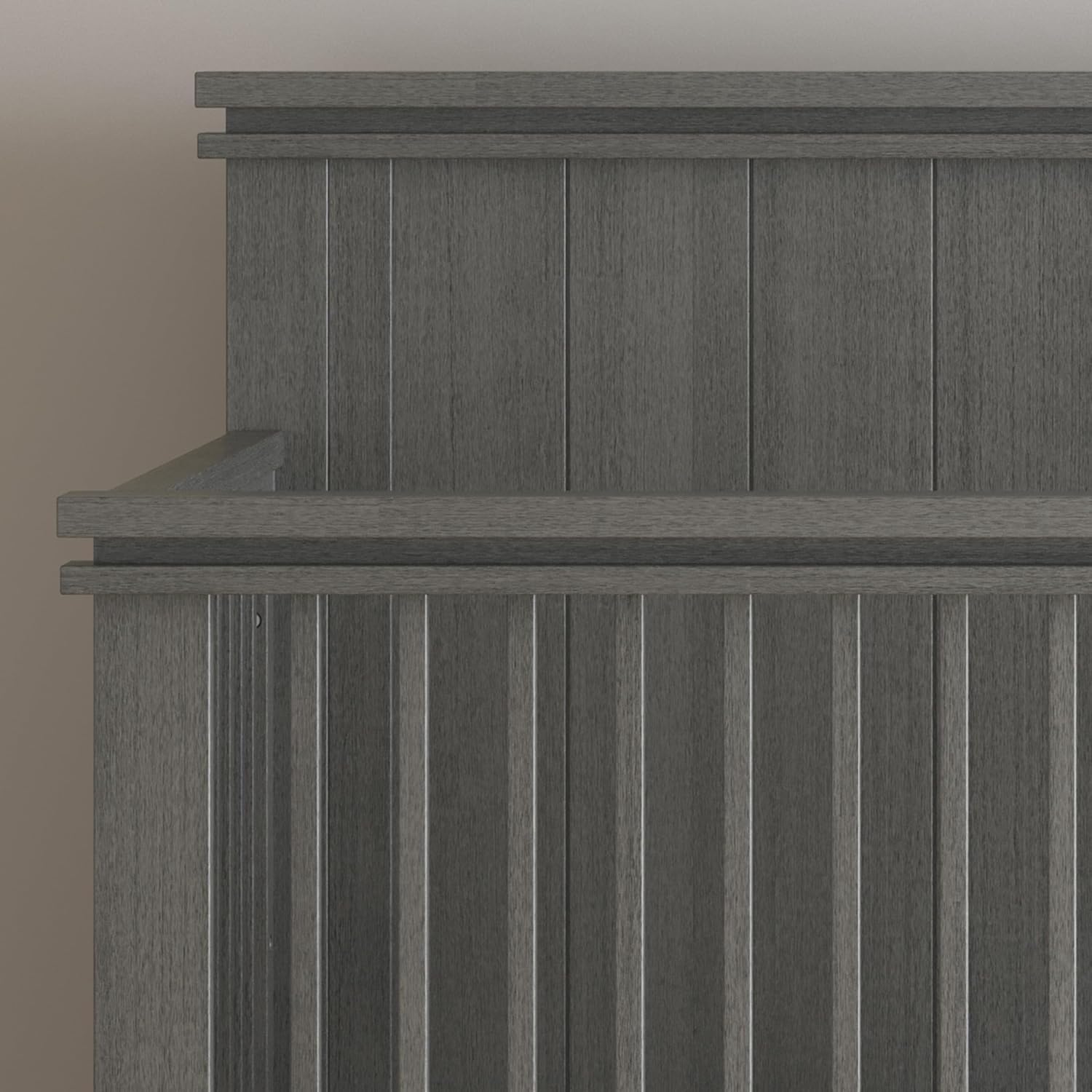 Child Craft Denman Crib, Dresser, Chest, and Nightstand 4-Piece Nursery Set, Grows with Your Baby (Midnight Gray)