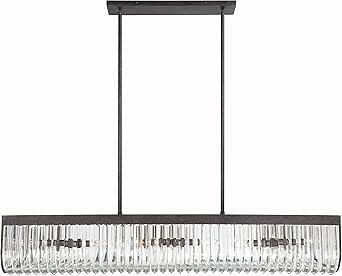Crystorama Alister 6 Light Charcoal Bronze Linear Chandelier