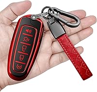 Vista 8 de Sindeda Funda para Llavero de Ford con Llavero Carcasa de Llave de Protección Completa Suave Estuche de Llave Compatible con Ford C-Max Edge Escape