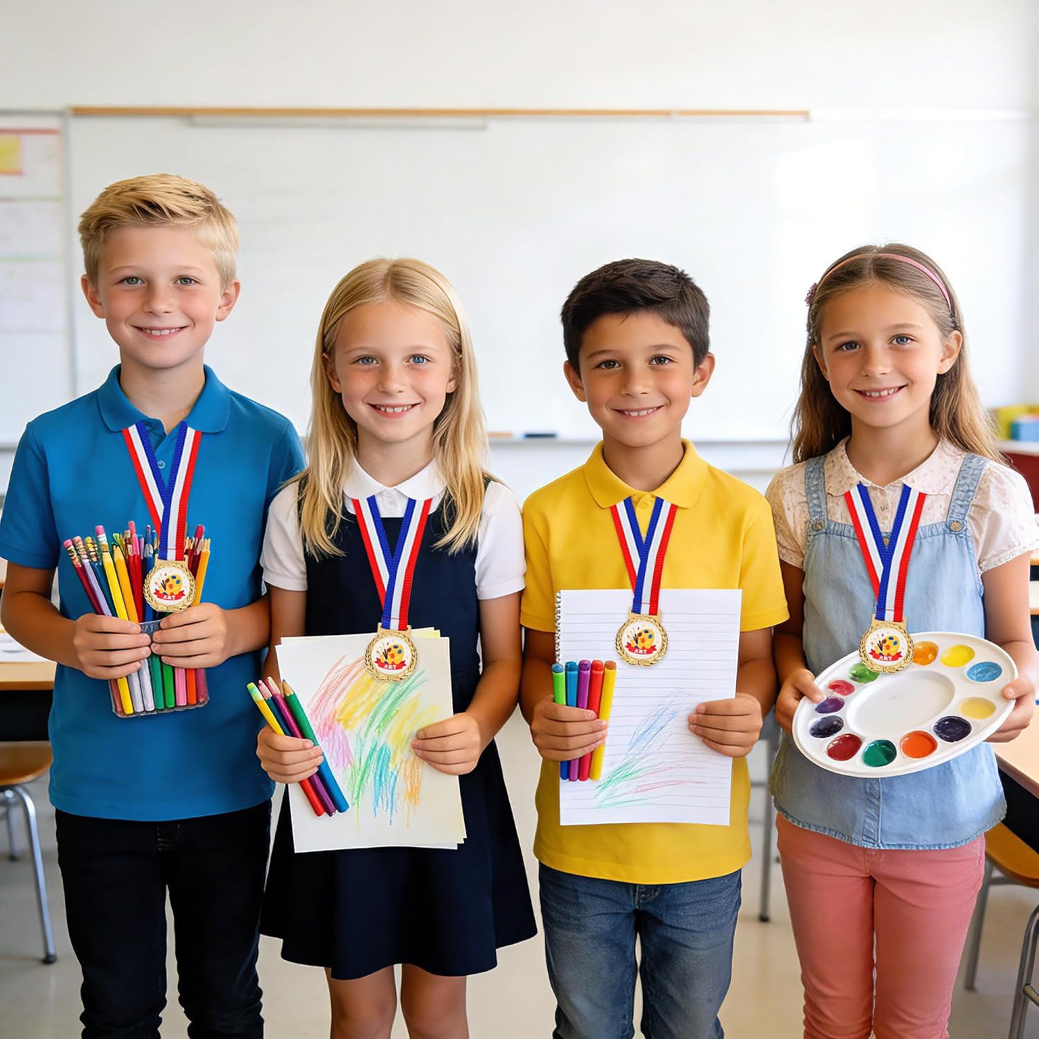 K1tpde Award Medals with Neck - 30PCS Bronze Winner Medals Bulk Prizes for Kids Trophy Award Prize Gifts for Adults and Students Academic Competitions, Tournaments