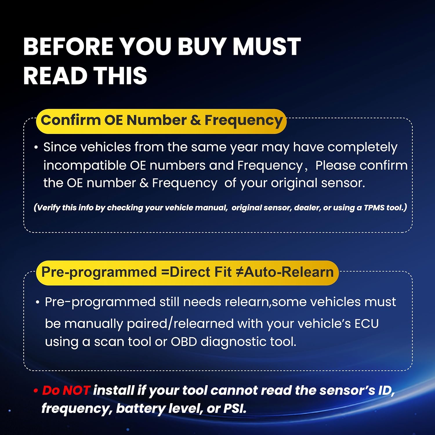 433Mhz Pre-Programmed TPMS Sensor,Compatible with: Chrysler Town Country 2011-2016 / Dodge Grand Caravan 2011-2020 / Journey 2010-2020 / Ram 1500 Ram 2500 2010-2013 OE# 56029398AB(4-Pack)