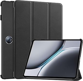 Smart Tablet Case Compatible with OnePlus Pad 2 /for OnePlus Pad Pro 12.1 inch Released 2024,Tri-Fold Smart Tablet Case, Shockproof Stand Case Cover Black