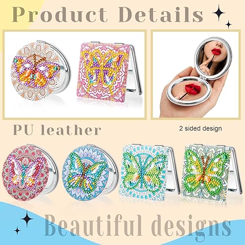 Miniatura 5 de Hsei Kit de diamantes portátil de 6 piezas para el hogar, oficina, pared, decoración de Navidad, manualidades, regalos de cumpleaños, arte para