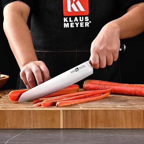 Miniatura 7 de Klaus Meyer Stahl - Cuchillo de chef de acero de triple capa de alto carbono, 10 pulgadas
