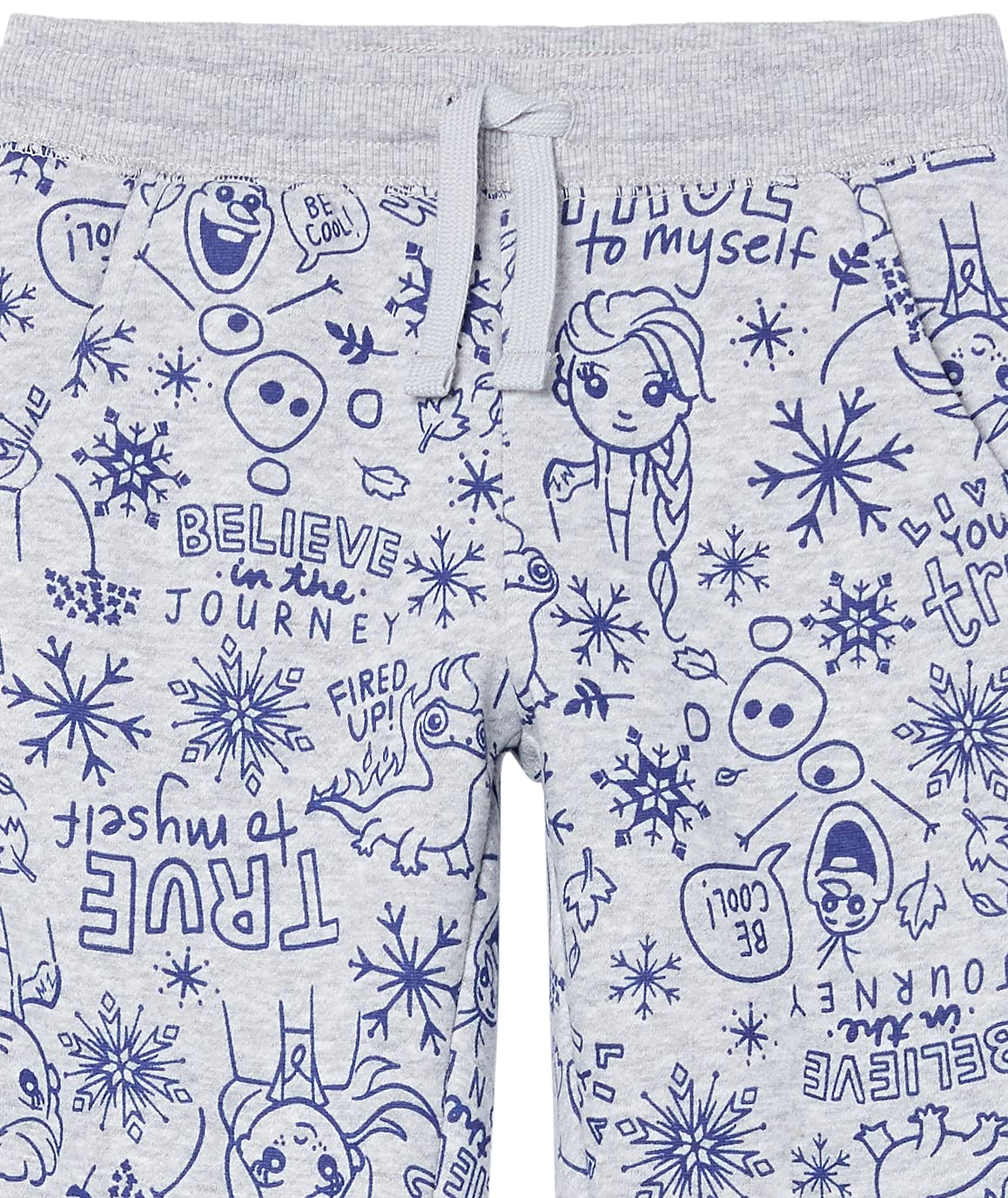 Amazon Essentials Disney | Marvel | Star Wars | Frozen | Princess Pantaloni Sportivi Jogger in Pile (precedentemente Spotted Zebra) Bambine e Ragazze, Pacco da 2