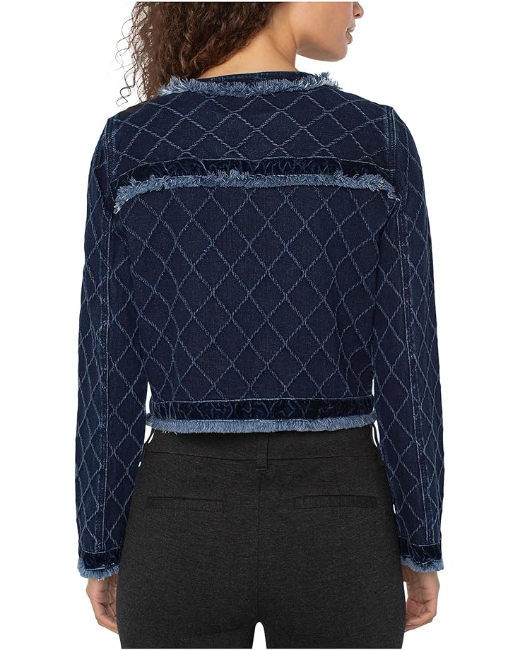 Liverpool Los Angeles Fray Edge Jacket W/ Velvet Trim - #2 of 3