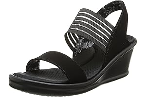Skechers Women's Rumblers Sci-Fi Wedge Sandals: A Galactic Fusion of Style and Comfort