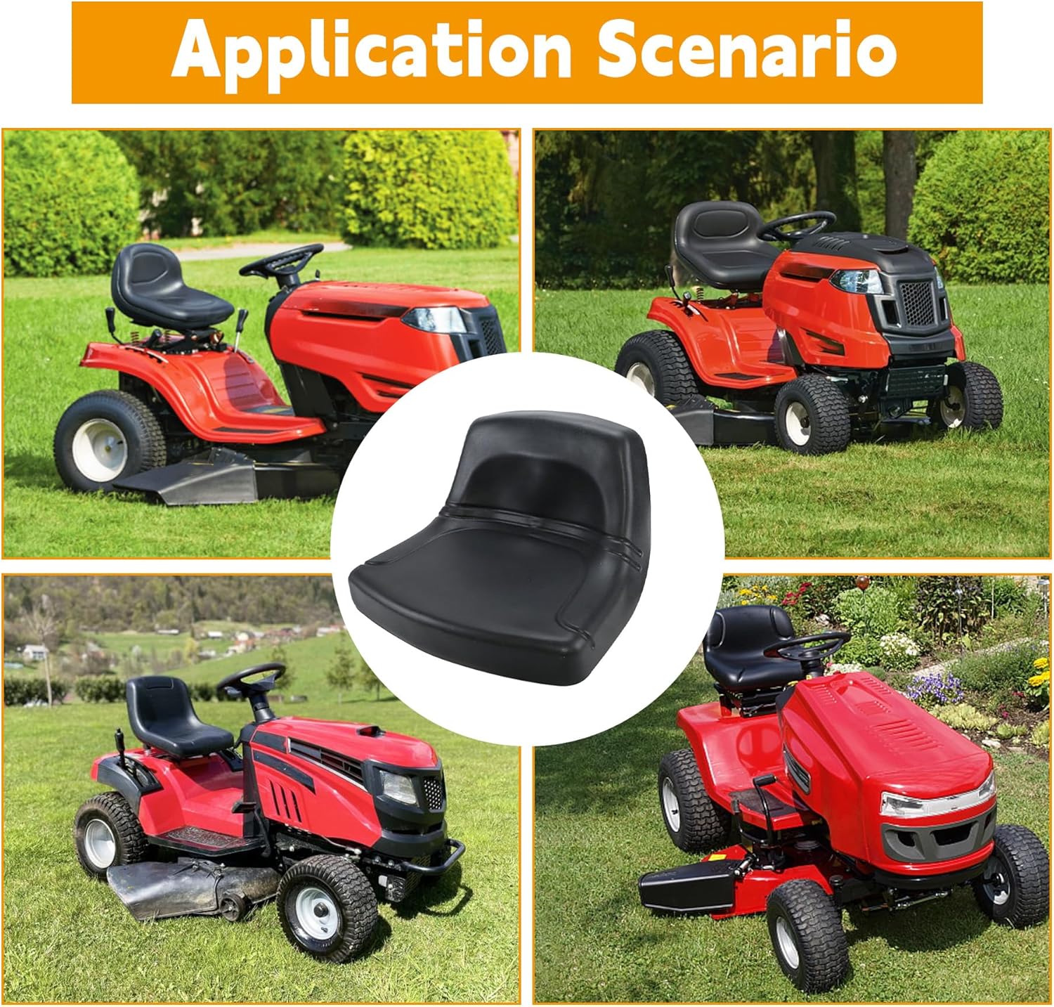 Lawn Mower Garden Tractor Seat Black