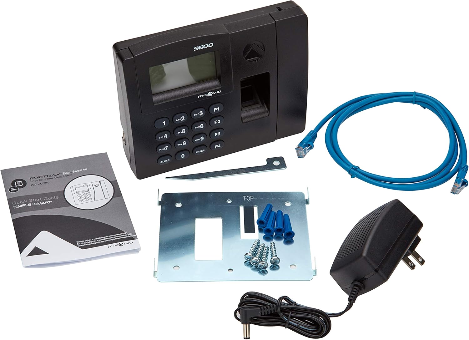 Pyramid Time Systems, Time Trax Elite TTPROXEK Automated Proximity Time Clock System, Includes Software Download, Windows Compatible, Made in USA, Black, No Touch Employee Punch in : Office Products