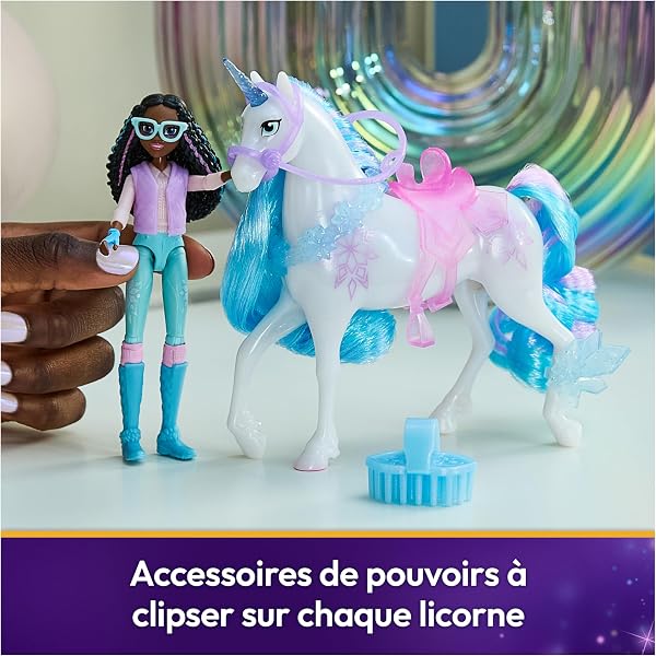 Unicorn Academy - L'Ecole des Licornes - Licorne Glacier + Poupée Layla - Licorne, Poupée Et Accessoires À Collectionner - Jouets Inspirés De La Série L'Ecole des Licornes - Jouet Enfant 4 Ans Et + - 4