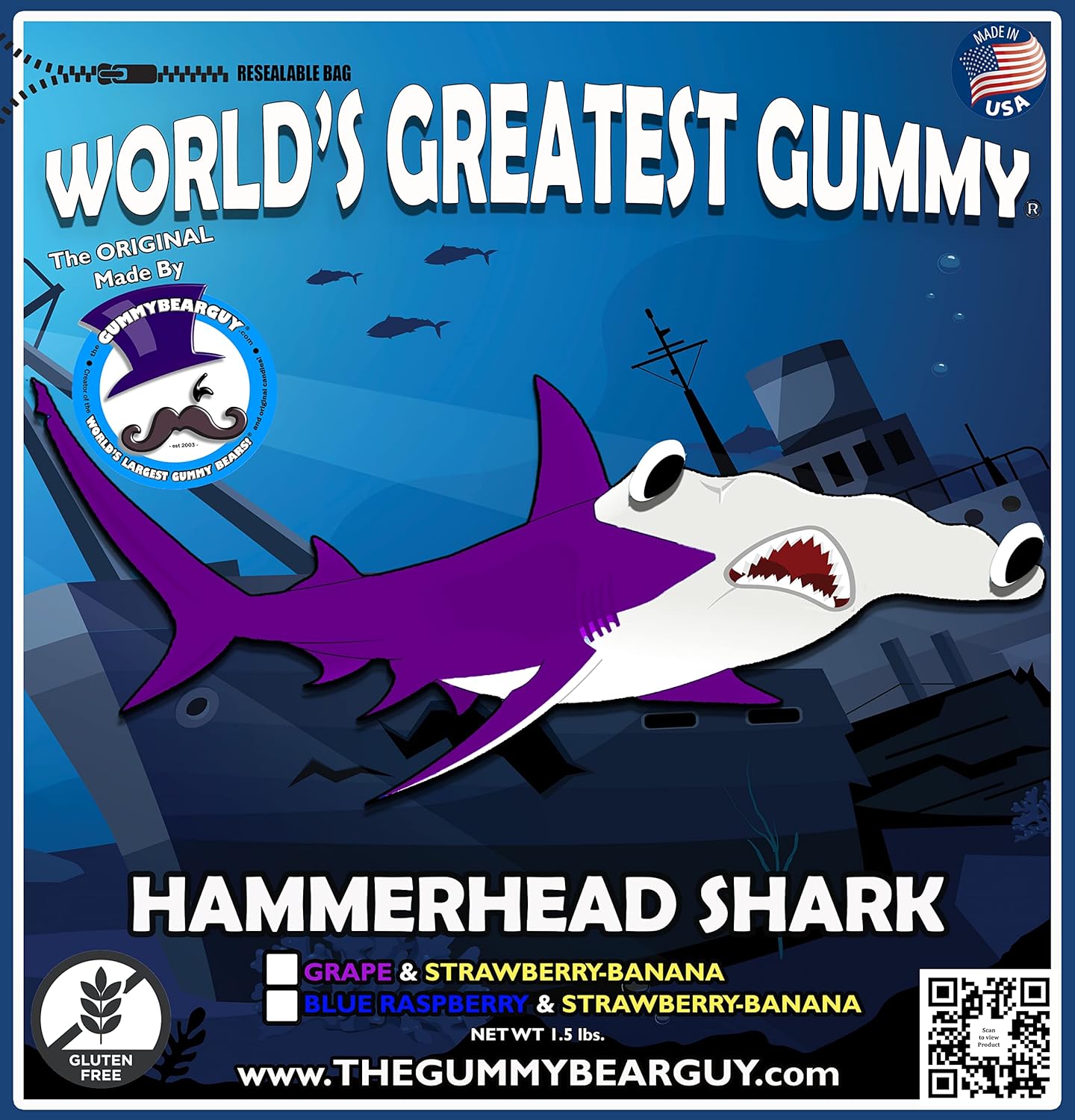 The Gummy Bear Guy (TM) | World's Greatest Gummy Hammerhead Shark (TM)