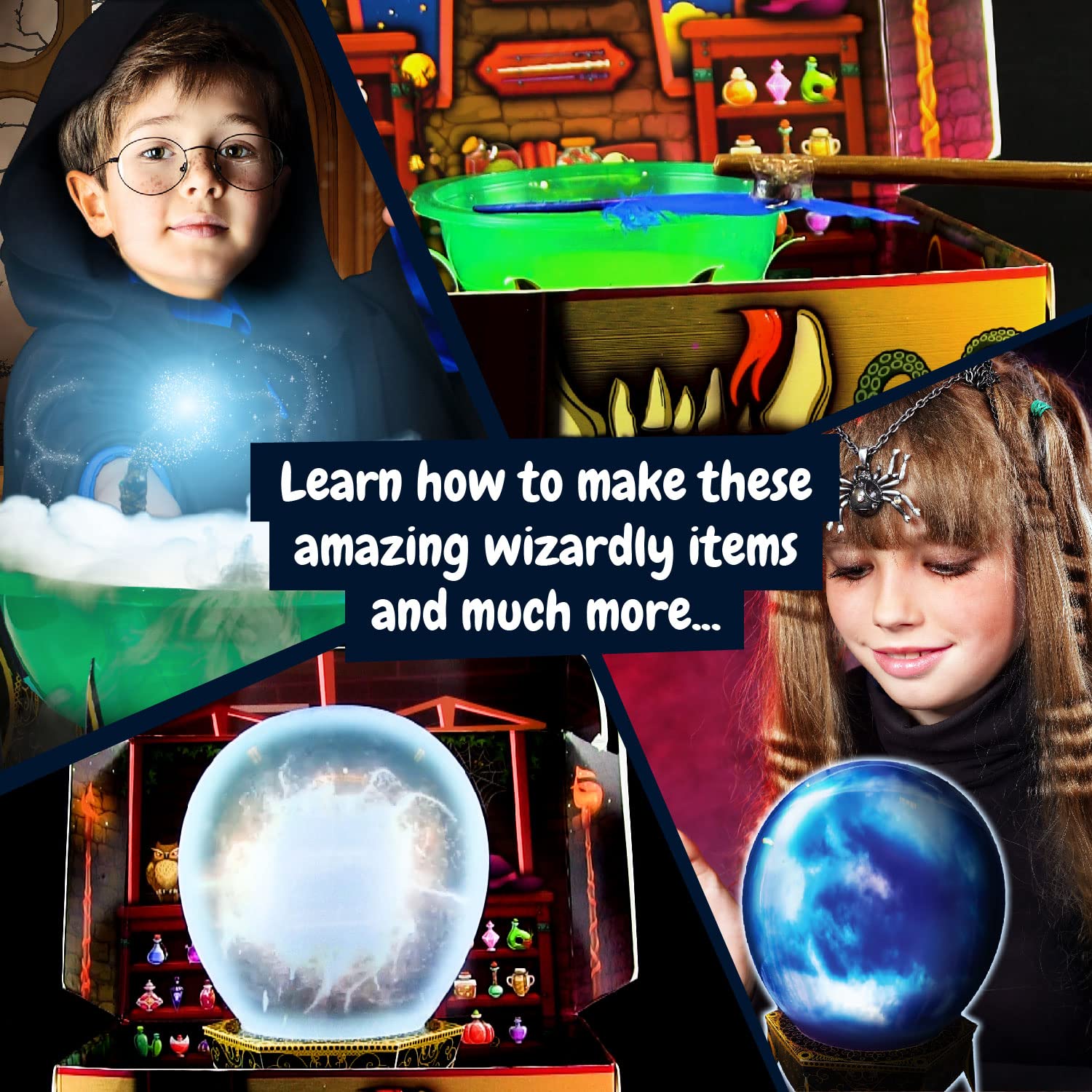 Science4you Magiczna nauka dla dzieci – magiczna gra z 19 aktywnościami: tworzenie magicznej różdżki, zestaw nauk pedagogicznych, magiczna skrzynka dla dzieci, średnia