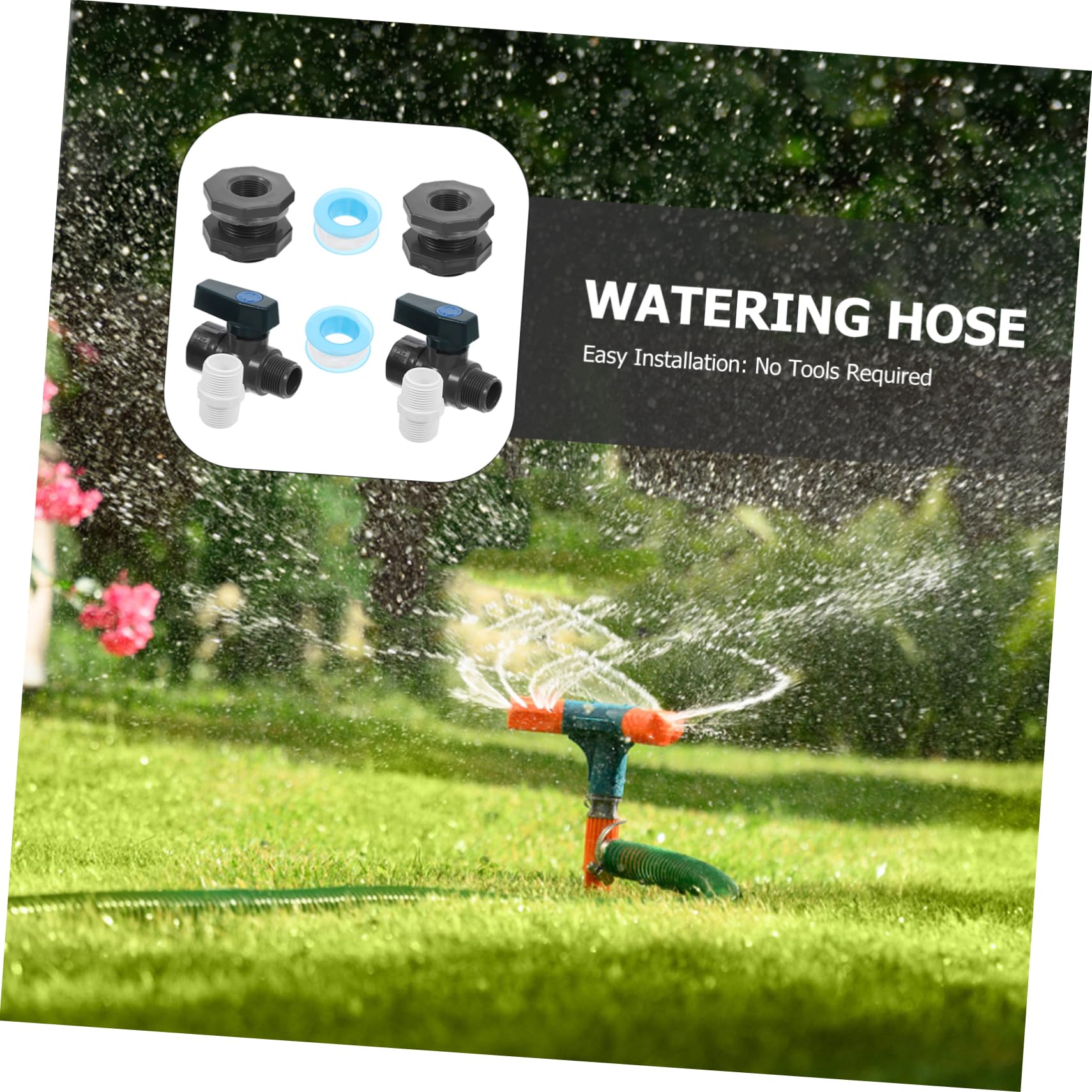 Wasserhahnadapter aus PVC für Regentonnen und Wassertanks