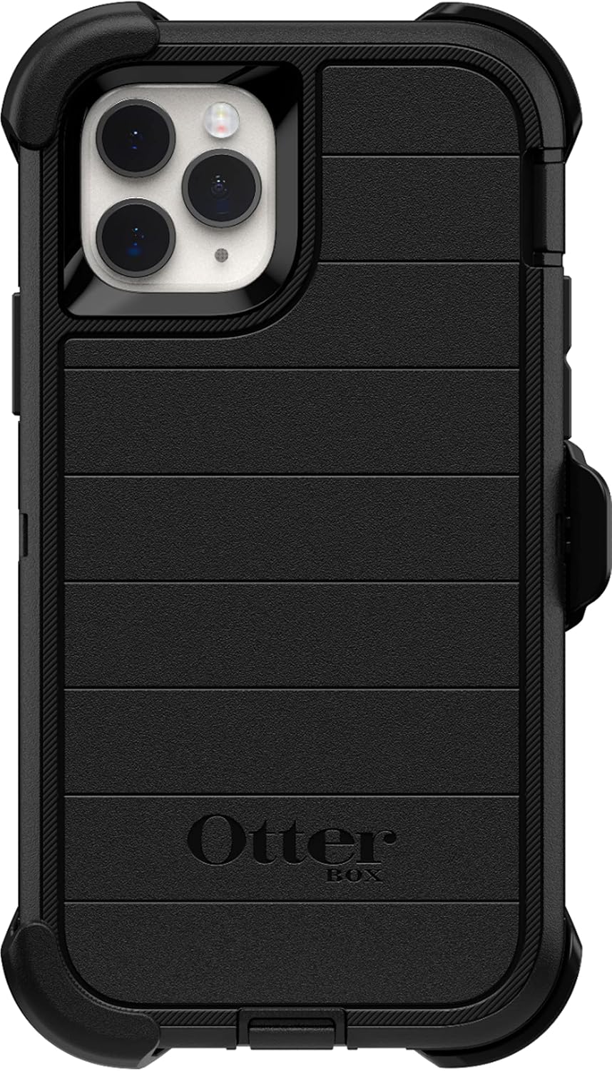 OtterBox iPhone 11 Pro/XS/X Defender Series Pro Case - Black (Non-Retail Packaging, Ships in Poly Bag), Rugged & Durable, with Port Protection, Includes Holster Clip Kickstand