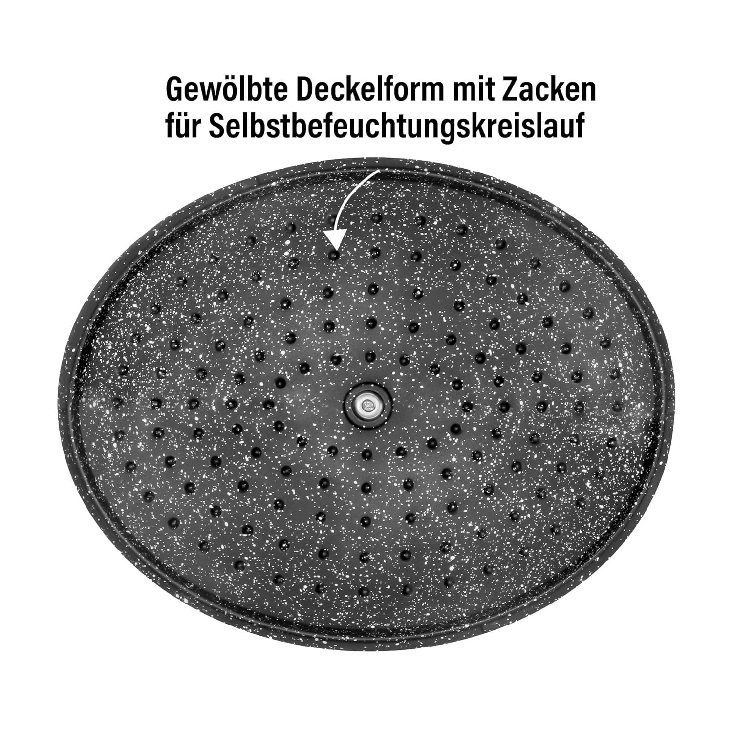 STONELINE Induction Roasting Dish 32 cm, 6.6 L, Roasting Dish with Lid, Cast Aluminium Coated Pot with Real Stone Particles, Stewing Pot with Lid, Oven-Safe, All Types of Cookers, Colour: Cream