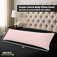 Vista 218 de Royale Linens Paquete de 2 fundas de almohada de tamaño estándar de 20 x 26 pulgadas, microfibra 1800, fundas de almohada de cama, resistentes a