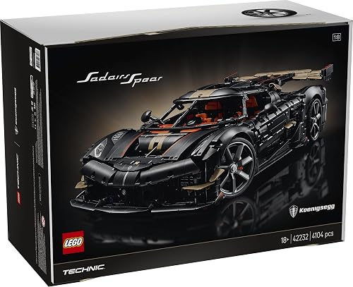 LEGO Technic Megacar Sadair's Spear de Koenigsegg - Maquette de Voiture pour Adulte - Set STEM avec Moteur V8, Suspension Triplex & Mode Fantôme - Idée Cadeau pour Fan de Sport Automobile 42232 - 10
