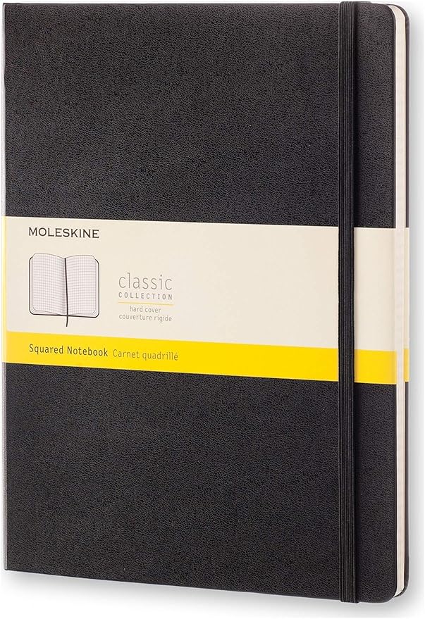 Moleskine Classic Notebook, Hard Cover, XL (7.5 x 9.5