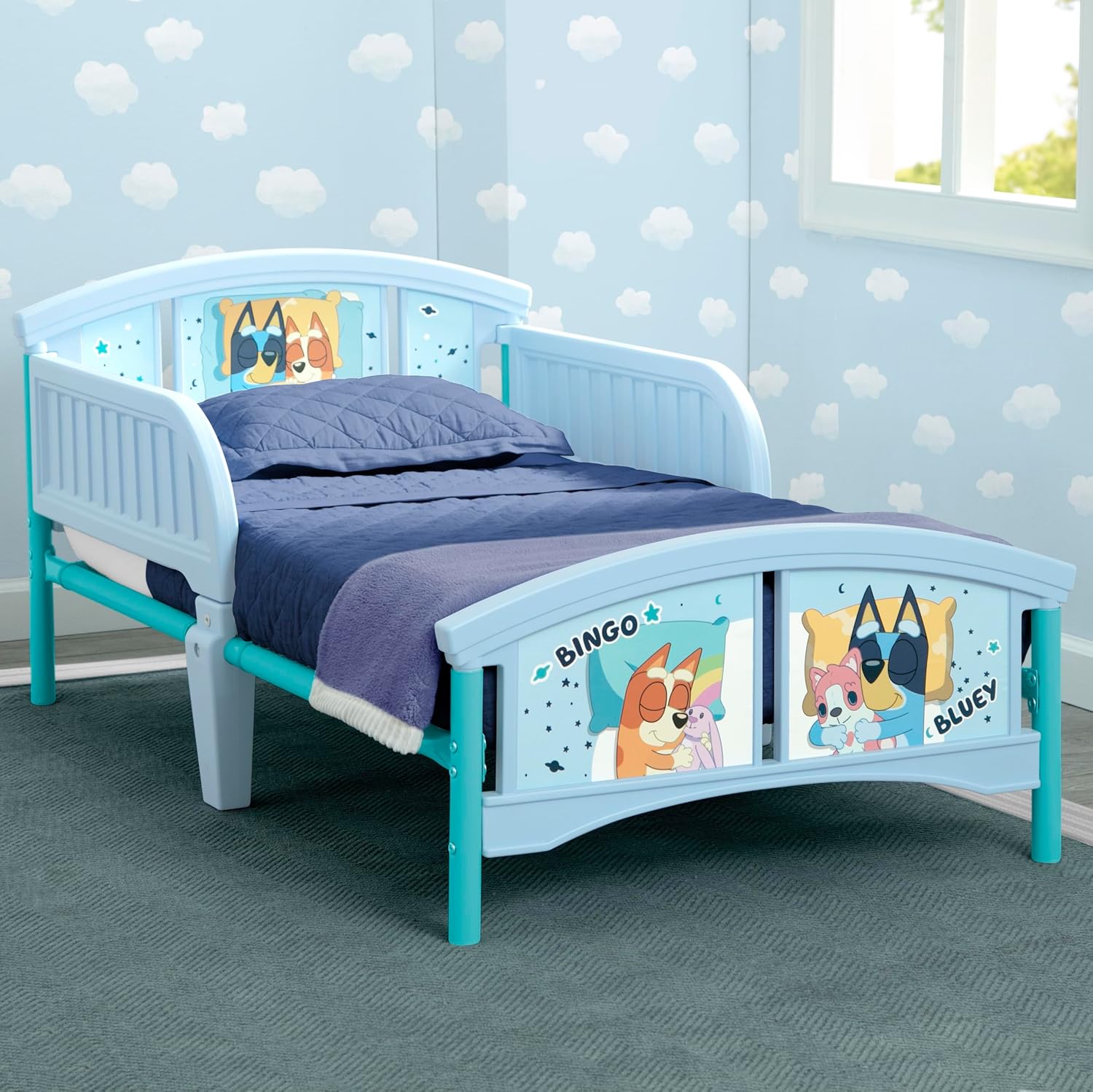 Delta Children Plastic Toddler Bed, Bluey