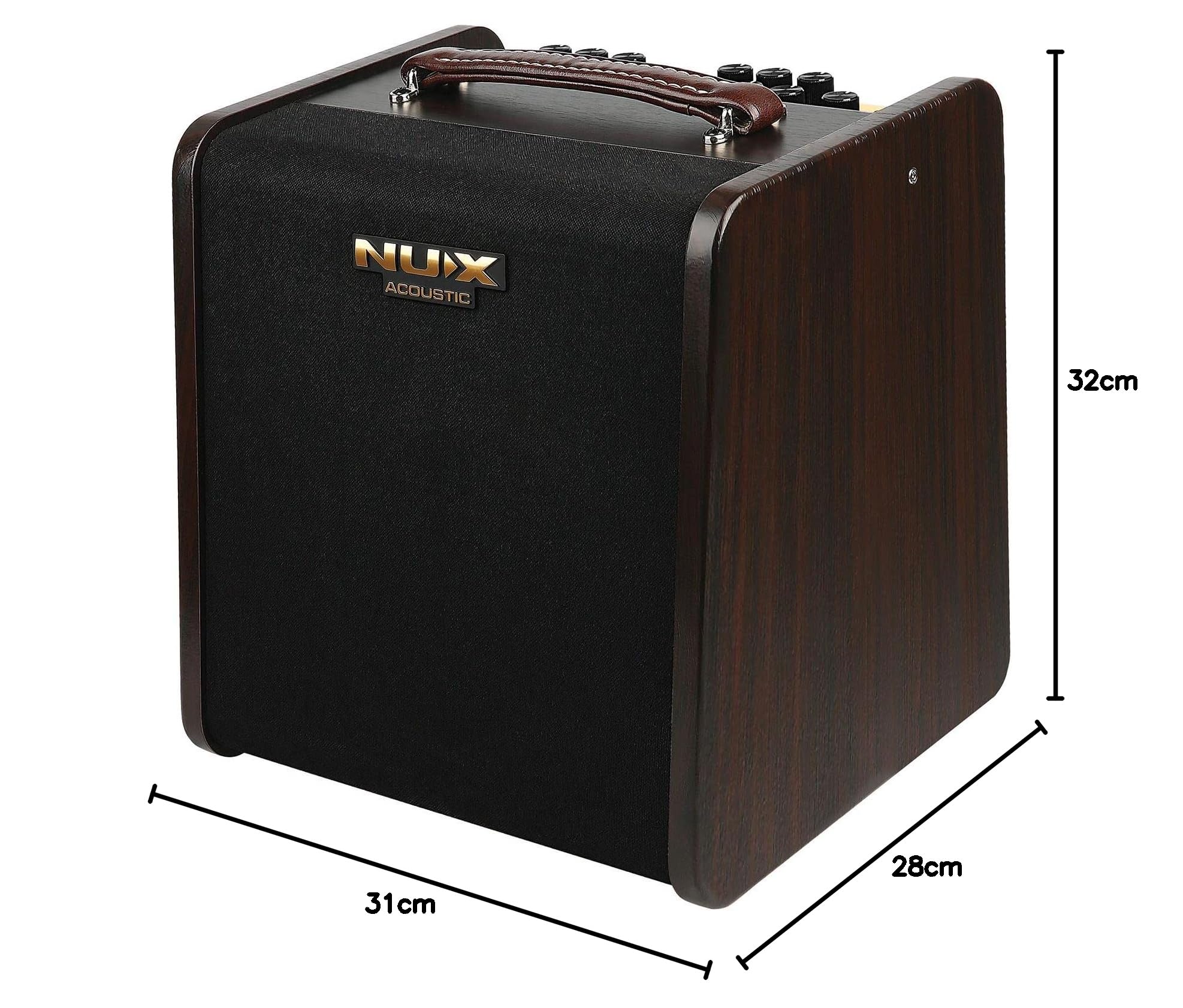 NUX AC80 Stageman II Amplificateur de Guitare Acoustique avec Batterie