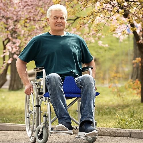 Miniatura 5 de Cojines para sillas de ruedas para personas mayores, almohadillas de asiento de seguridad antideslizantes para evitar deslizamientos para personas