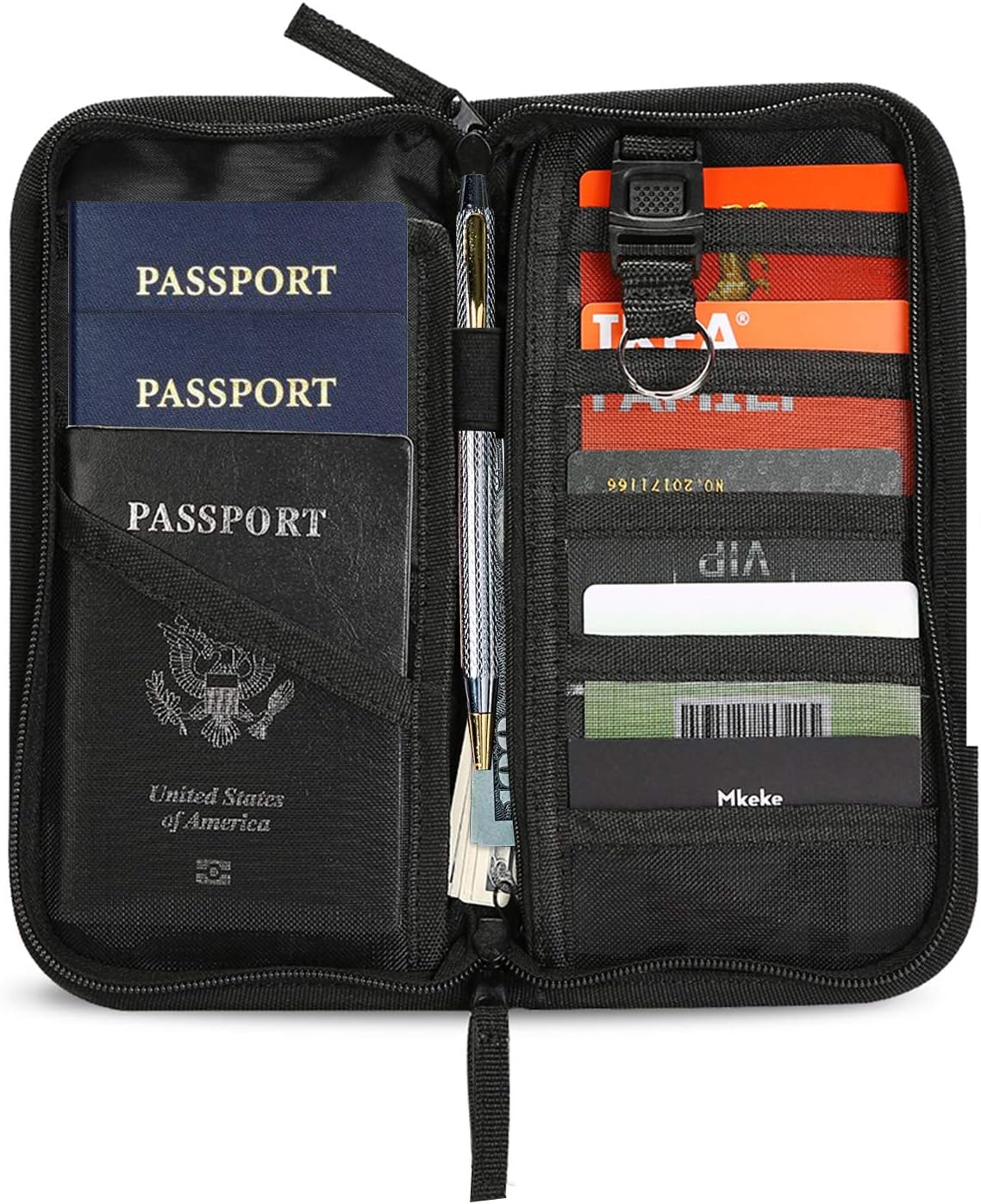 ProCase Family Passport Wallet with Accordion Design RFID Blocking
