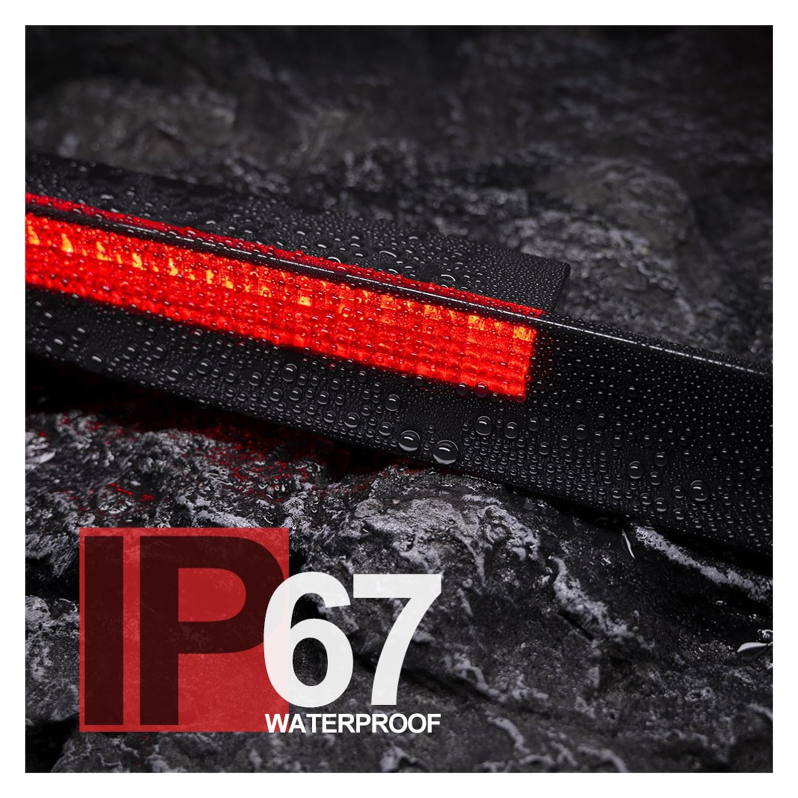Dla Porsche Boxster 986 1997-2004 wędzony samochód trzecie trzecie światło hamowania LIGHT lampa stop tylna tylna lampka sygnalizacyjna(Red)